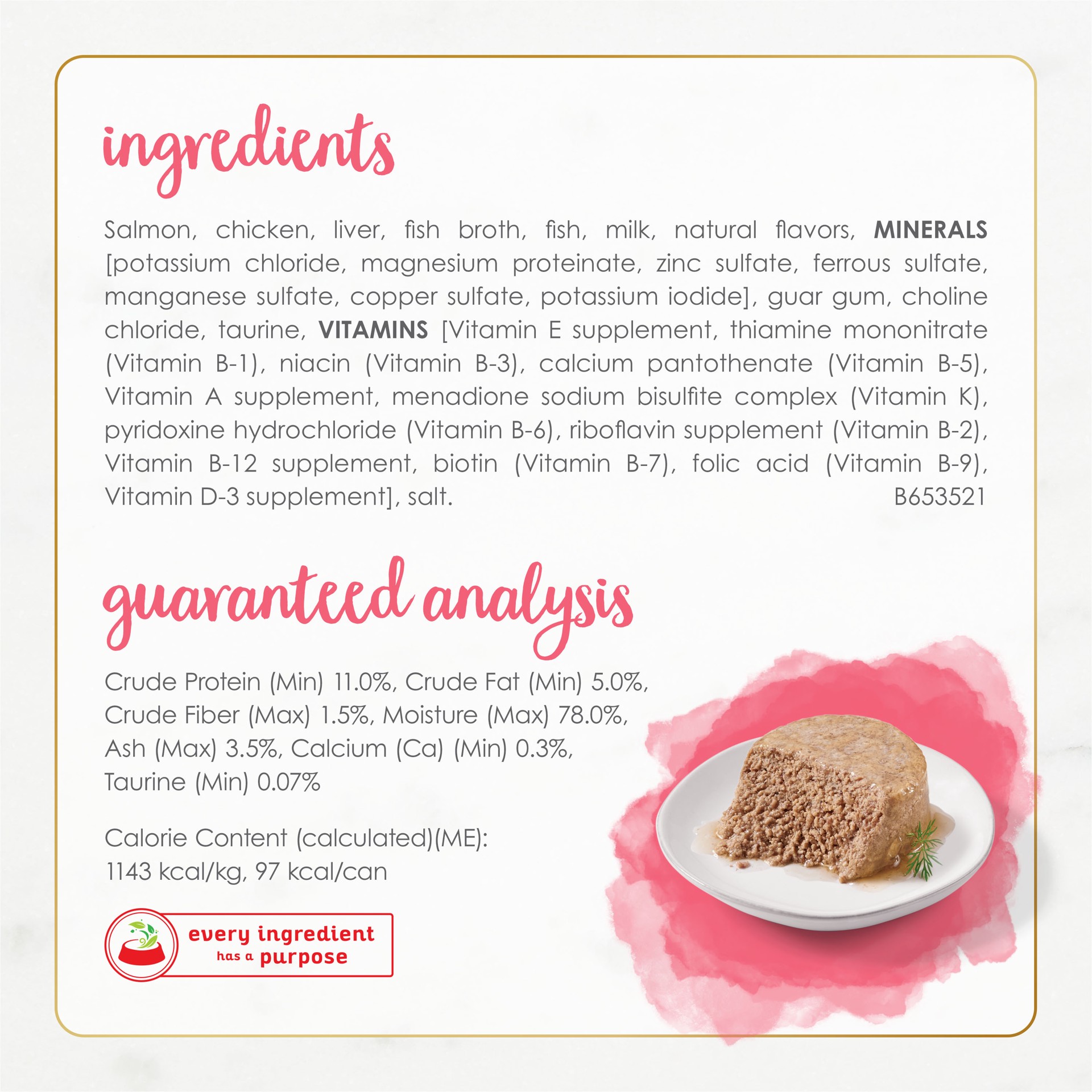 slide 4 of 6, Fancy Feast Purina Fancy Feast Gourmet Naturals Salmon Cat Food, 3 oz