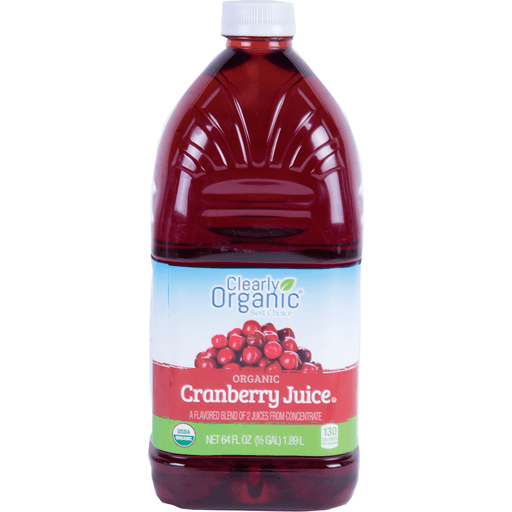 slide 1 of 1, Clearly Organic Organic 100% Cranberry Juice - 64 oz, 64 oz