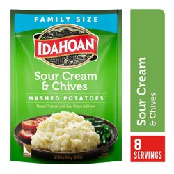 Idahoan Mashed Potatoes, Sour Cream & Chives, Family Size