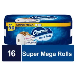 Charmin Ultra Soft Toilet Paper 16 Mega XL Rolls, 336 Sheets Per Roll