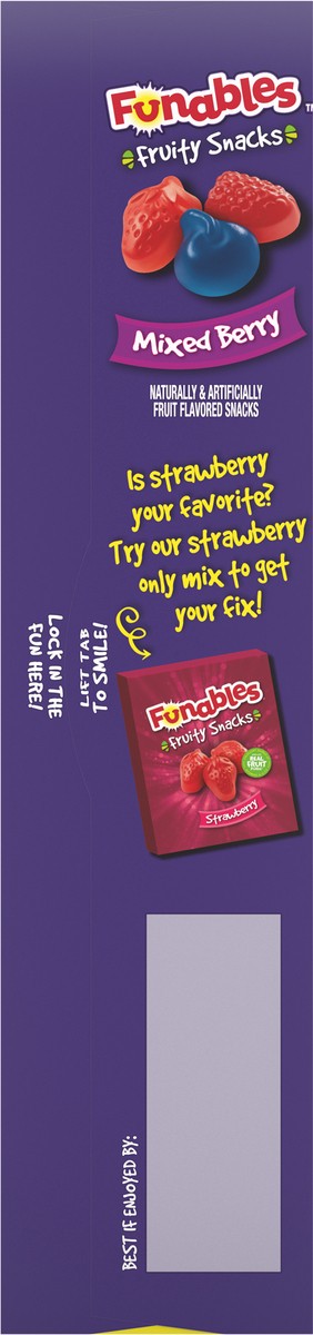 slide 9 of 9, Funables Mixed Berry Fruity Snacks 10 - 0.8 oz Pouches, 10 ct
