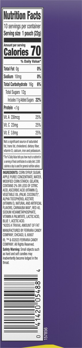 slide 8 of 9, Funables Mixed Berry Fruity Snacks 10 - 0.8 oz Pouches, 10 ct