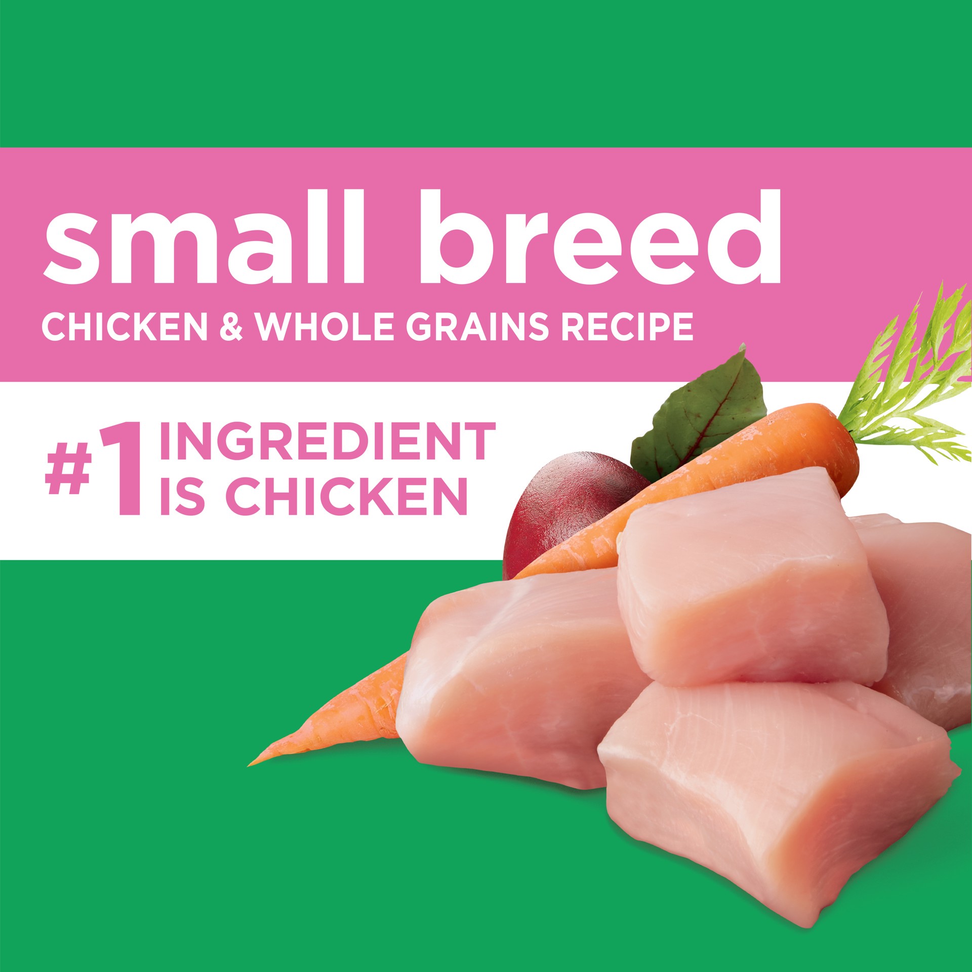 slide 4 of 5, Proactive Health Adult 1+ Small Breed Super Premium Chicken & Whole Grains Recipe Dog Food 7 lb, 7 lb