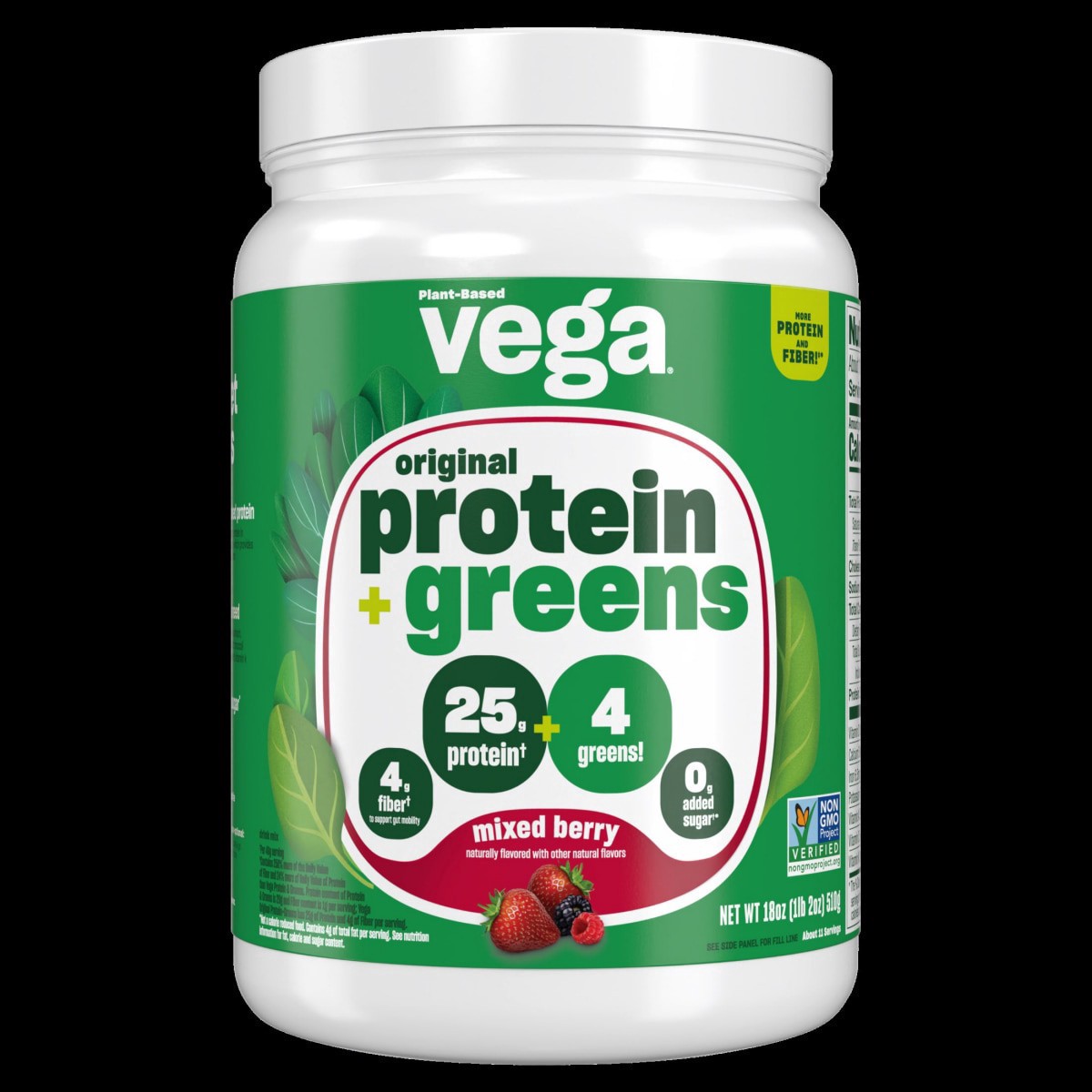 slide 1 of 9, Vega Premium Berry Drink Mix 18 oz, 18 oz