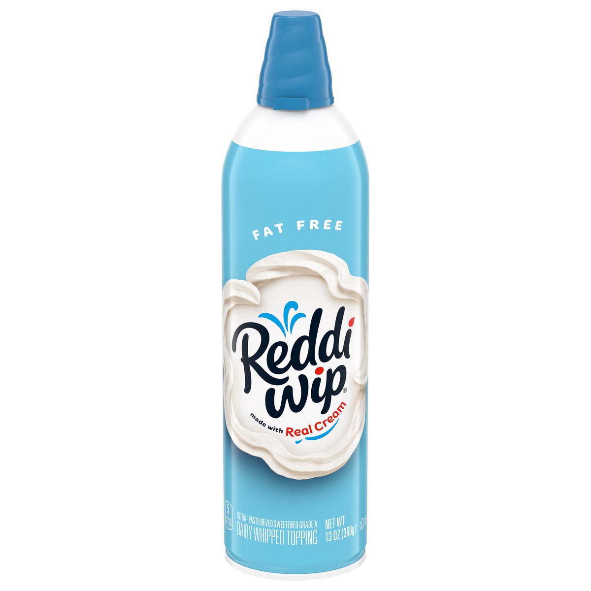 slide 1 of 5, Reddi-wip Fat Free Whipped Topping, Keto Friendly, Gluten Free, 13 oz., 13 oz