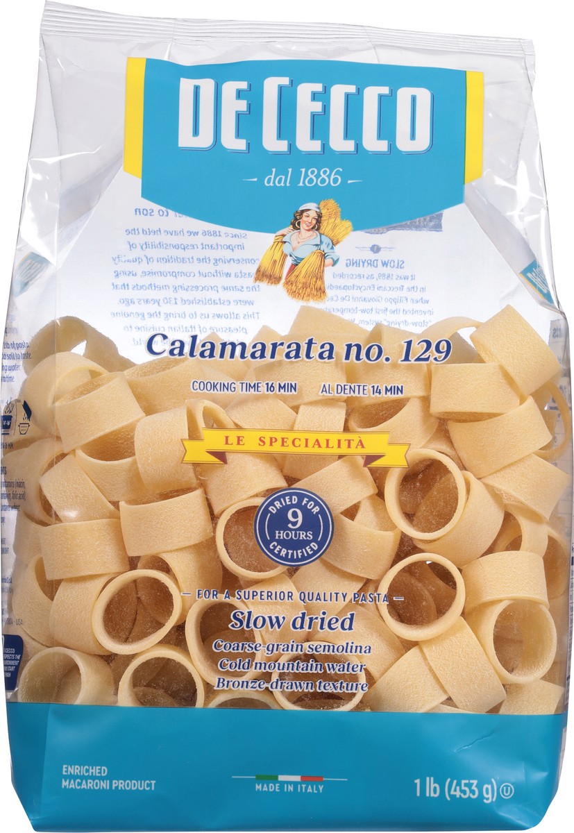slide 8 of 14, De Cecco No. 129 Calamarata 1 lb, 1 lb
