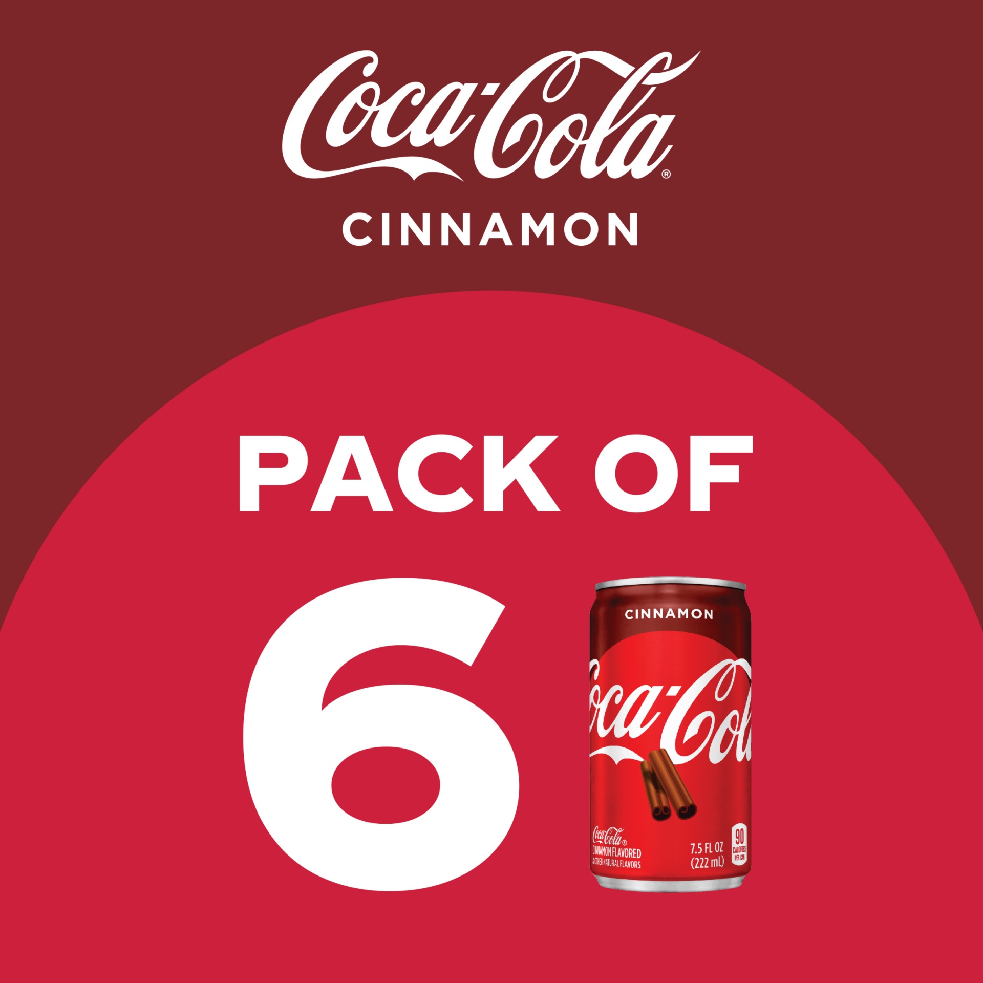 slide 6 of 8, Coca-Cola Cinnamon 6Pk 7.5Oz, 7.5 oz