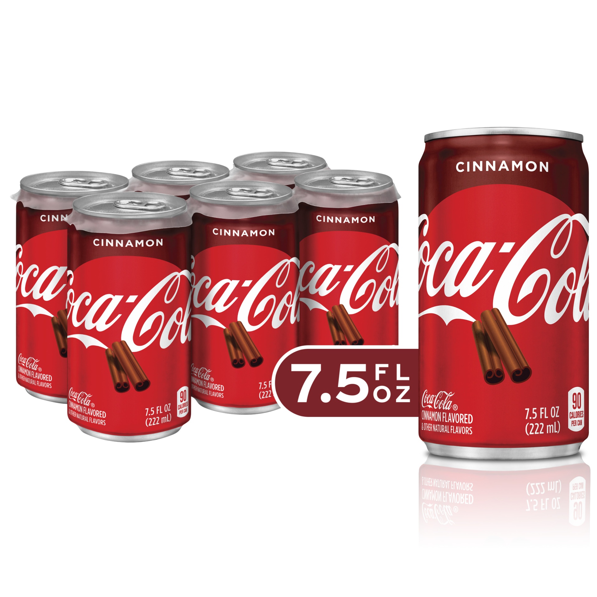 slide 1 of 8, Coca-Cola Cinnamon 6Pk 7.5Oz, 7.5 oz