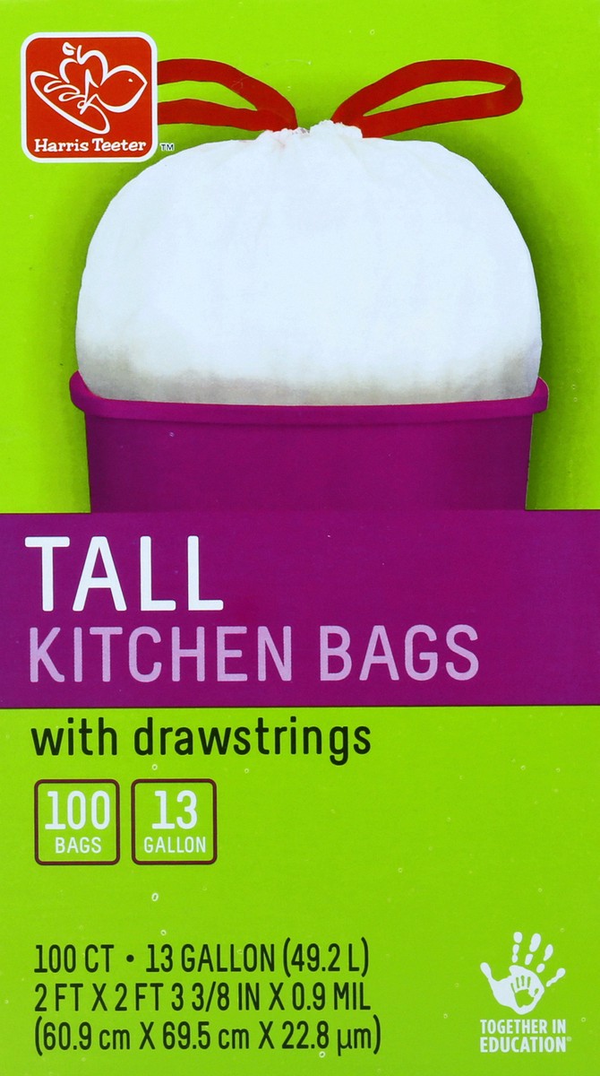 slide 3 of 5, Harris Teeter Draw Tall Kitchen Bag, 100 ct