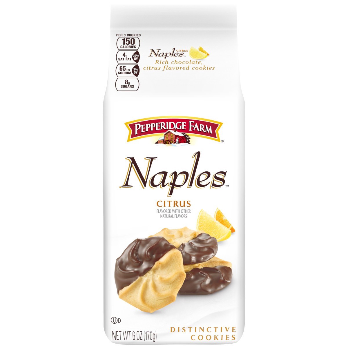 slide 1 of 7, Pepperidge Farm Naples Citrus Cookies, 6 oz