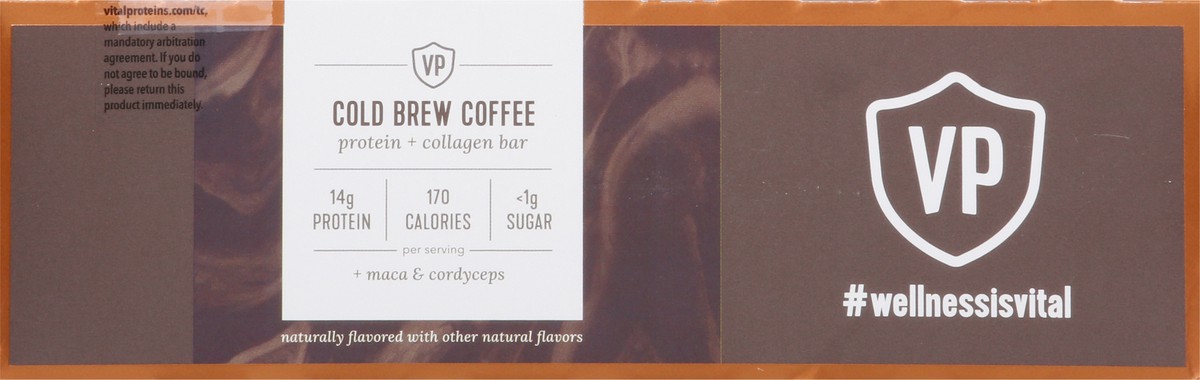 slide 6 of 9, Vital Proteins & Jennifer Aniston Cold Brew Coffee Protein + Collagen Bar Bars - 12 ct, 12 ct