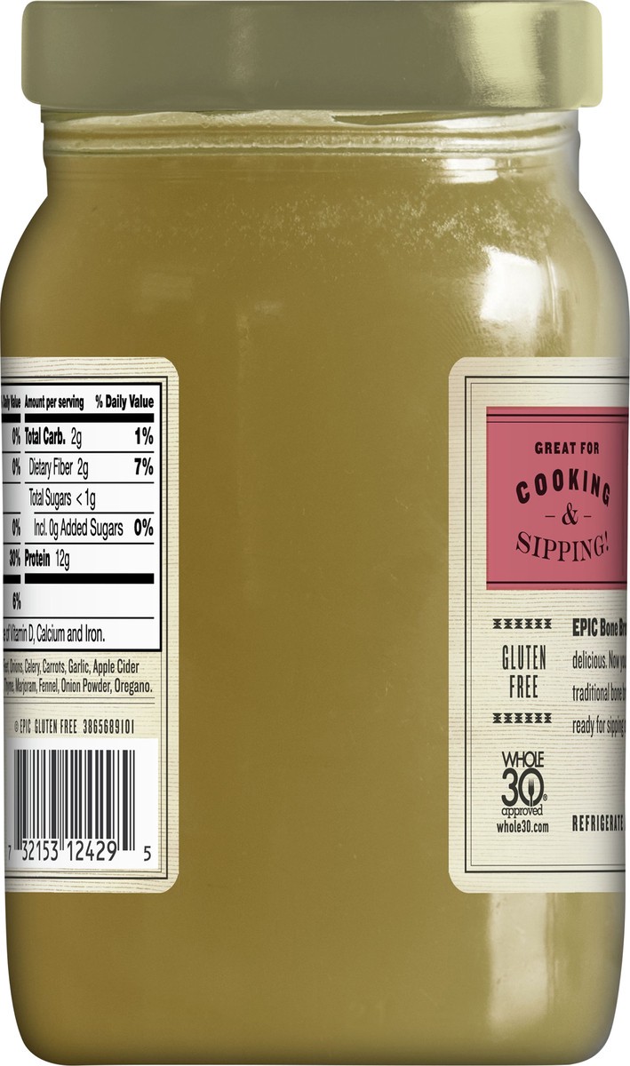slide 5 of 11, EPIC Tuscan Chicken Bone Broth, Keto Consumer Friendly, 14 oz jar,