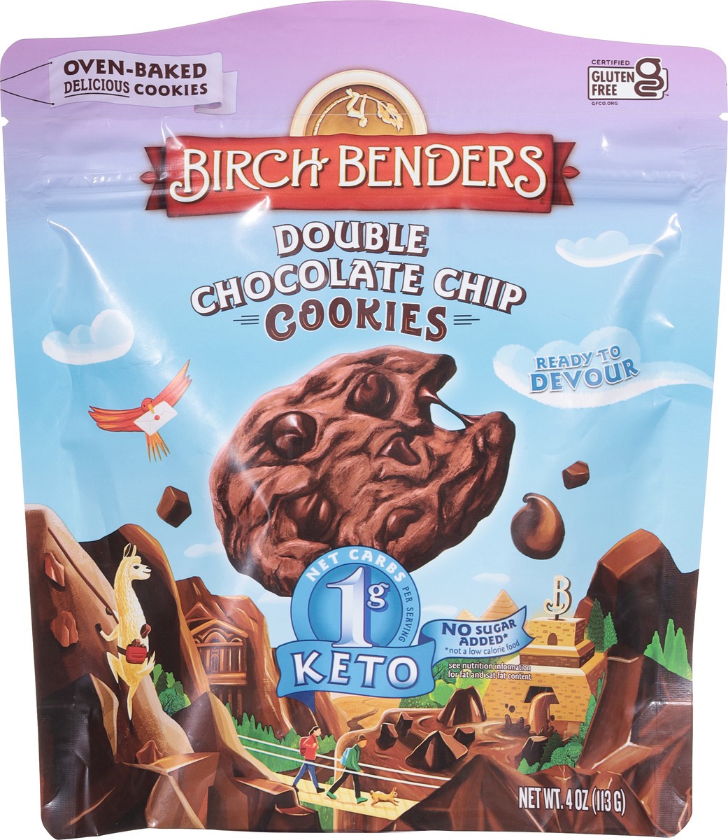 slide 6 of 9, Birch Benders Double Chocolate Chip Cookies, 4 oz
