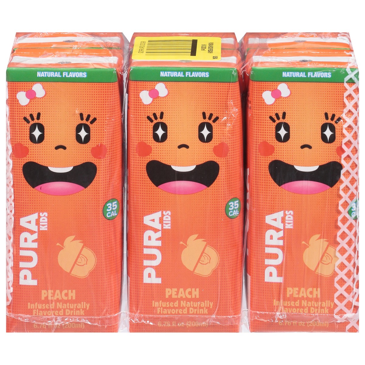 slide 4 of 4, Pura Kids Peach Flavored Drink 6 - 200 ml Packs, 6 ct