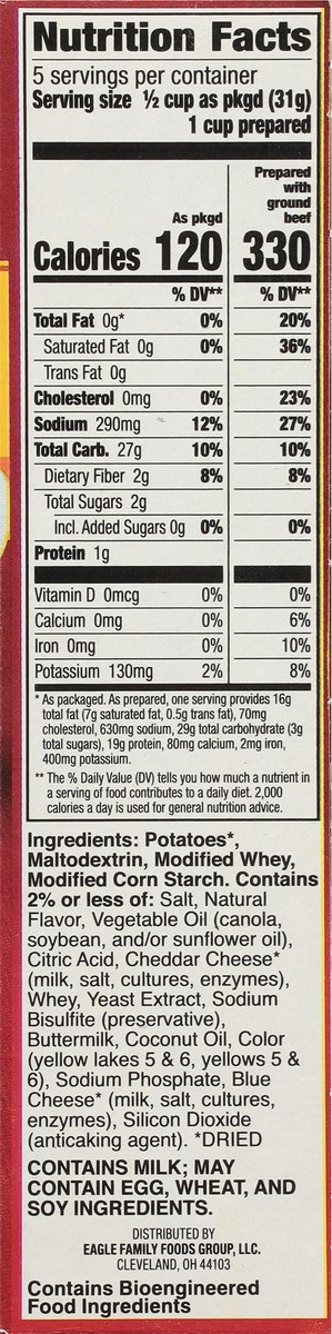 slide 7 of 14, Hamburger Helper Breakfast Rich Cheese Sauce Cheesy Hashbrowns 5.5 oz, 5.5 oz