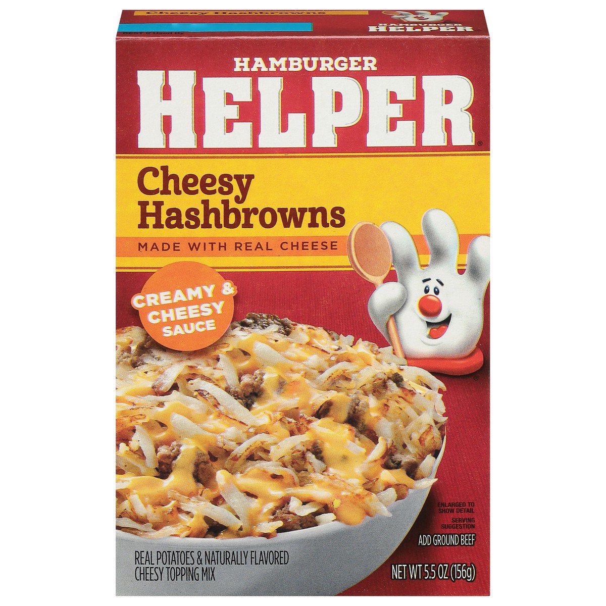 slide 9 of 14, Hamburger Helper Breakfast Rich Cheese Sauce Cheesy Hashbrowns 5.5 oz, 5.5 oz