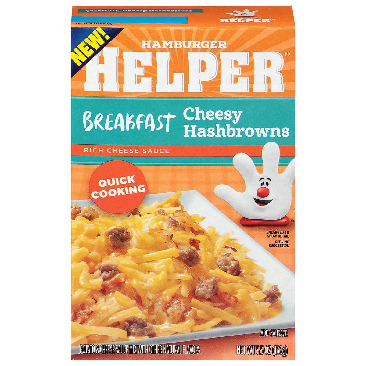 slide 1 of 14, Hamburger Helper Breakfast Rich Cheese Sauce Cheesy Hashbrowns 5.5 oz, 5.5 oz