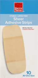 Harris Teeter Sheer Strip Bandage - XLG, AOS