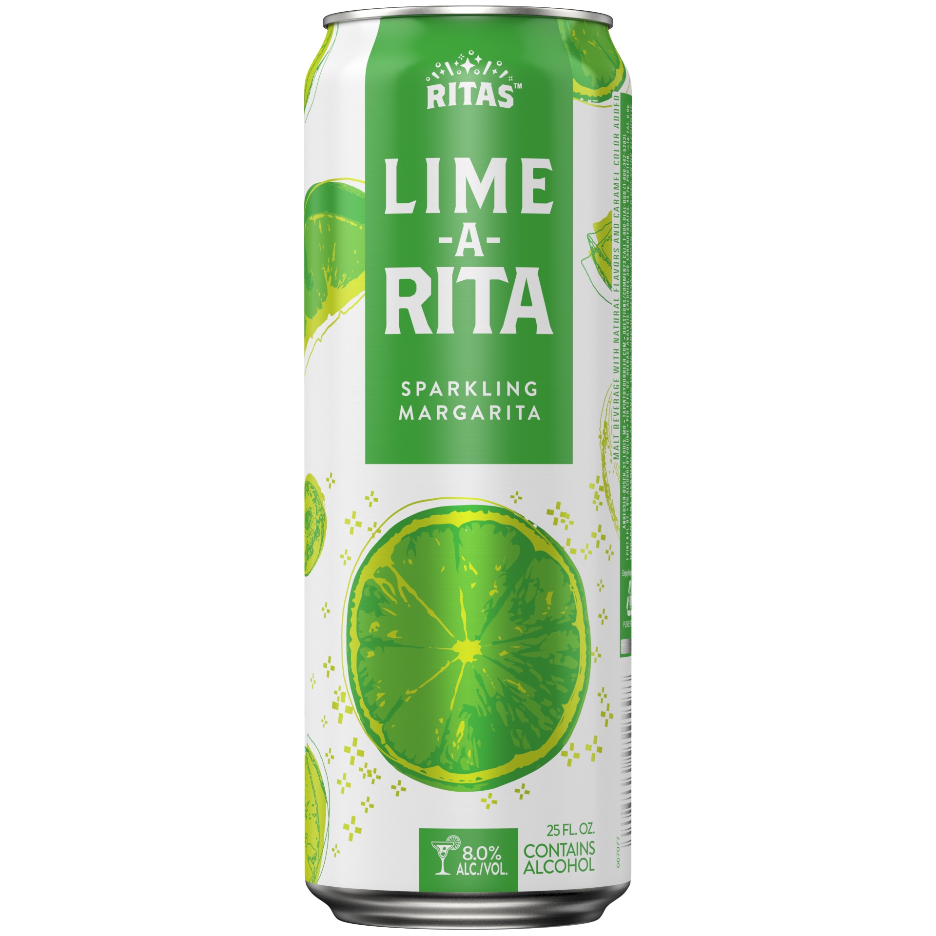 slide 2 of 4, Ritas Lime-A-Rita Sparkling Margarita, 25 oz