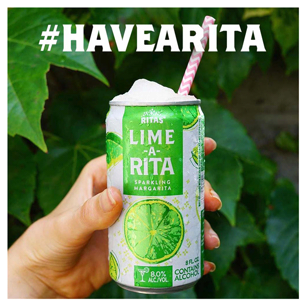 slide 21 of 25, RITAS Lime-A-Rita Sparkling Margarita, 25 FL OZ Can, 25 oz