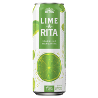 slide 4 of 25, RITAS Lime-A-Rita Sparkling Margarita, 25 FL OZ Can, 25 oz