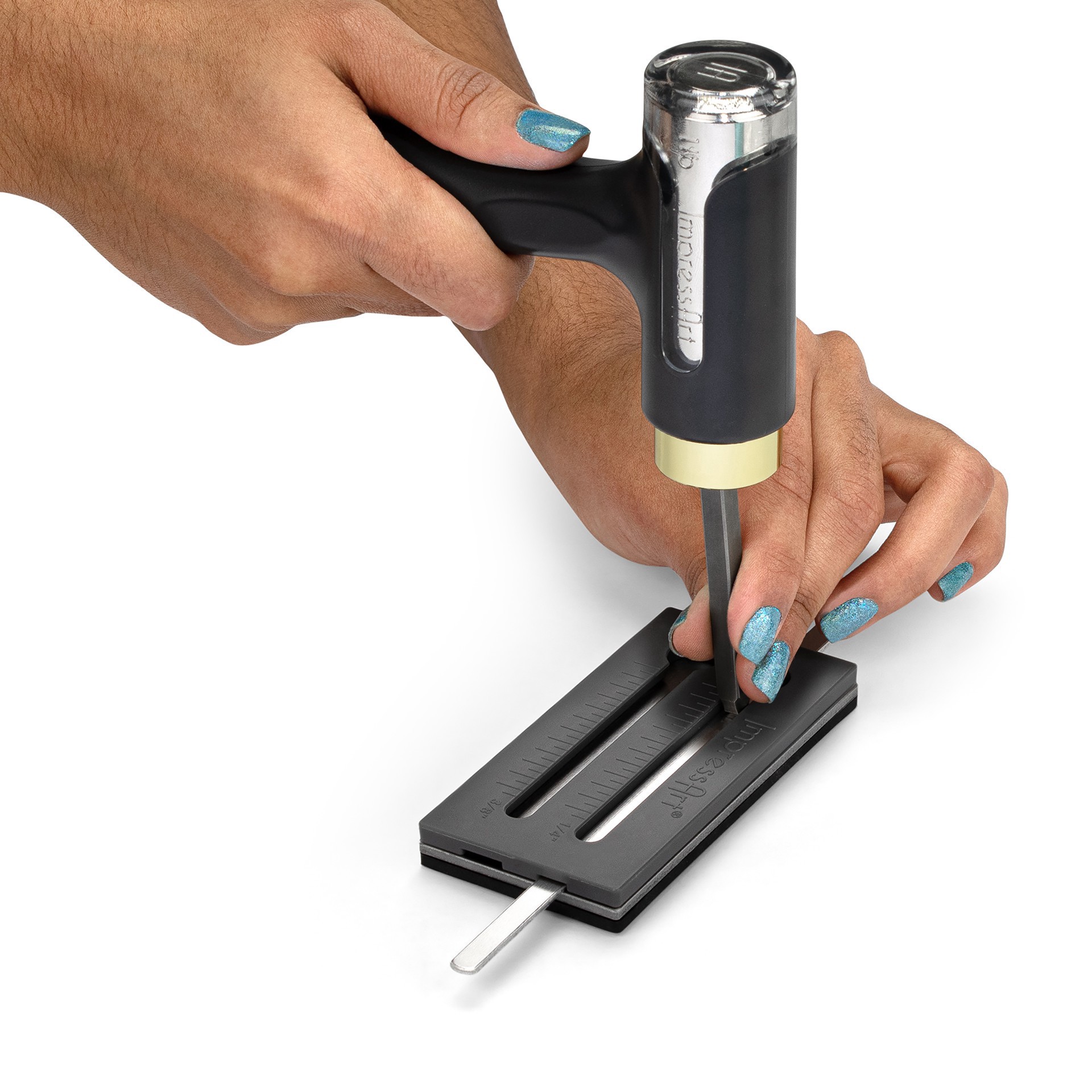 slide 5 of 5, Impressart Bracelet & Ring Jig With Blanks, 1/4 in x 6 in