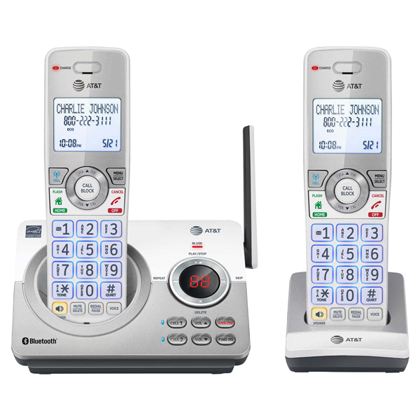 slide 1 of 1, AT&T DL72210 2 Handset Answering System with Connect to Cell, 1 ct