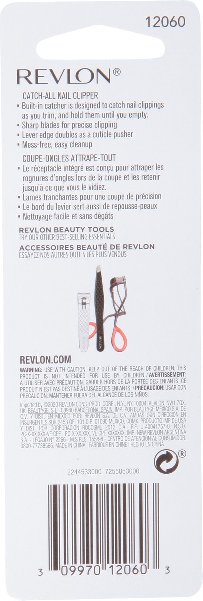 slide 3 of 9, Revlon Catch-All Nail Clipper, 1 ct