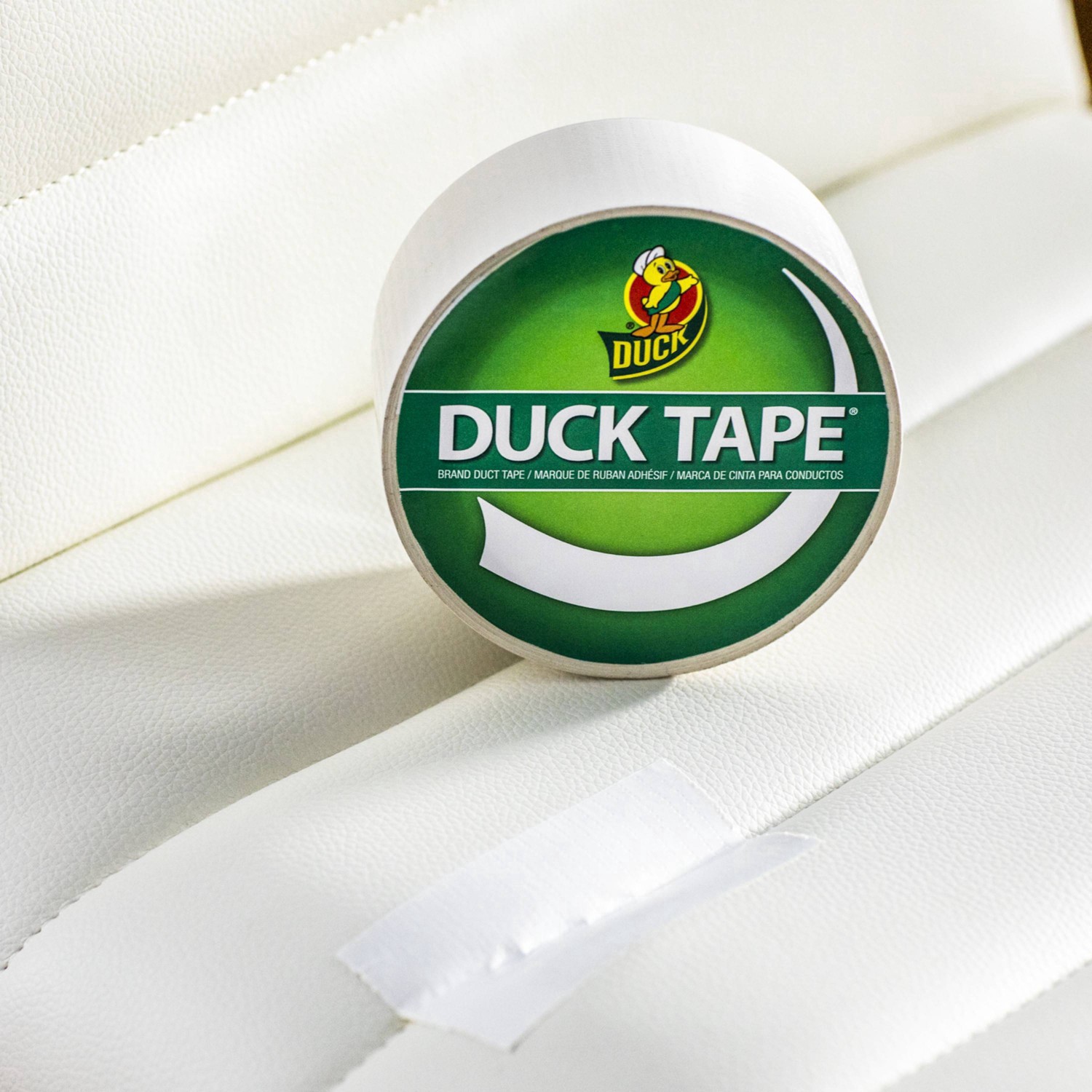 slide 11 of 54, Duck 1.88" x 20yd Duct Industrial Tape White, 20 yd