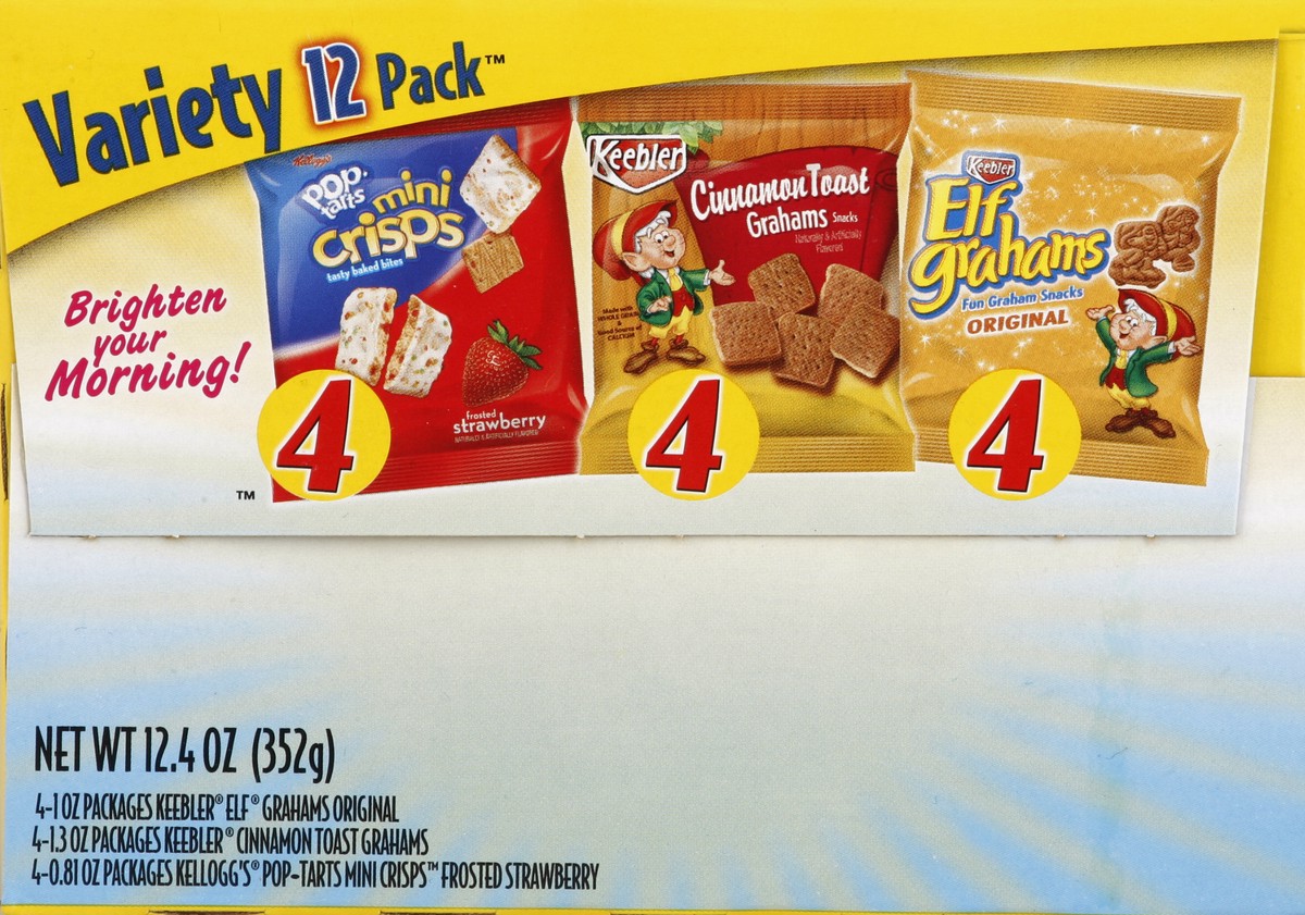 slide 2 of 6, Pop-Tarts Kellogg's Pop-Tarts Mini Crisps/Keebler Cinnamon Toast Grahams/Keebler Elf Grahams Variety, 12.4 oz