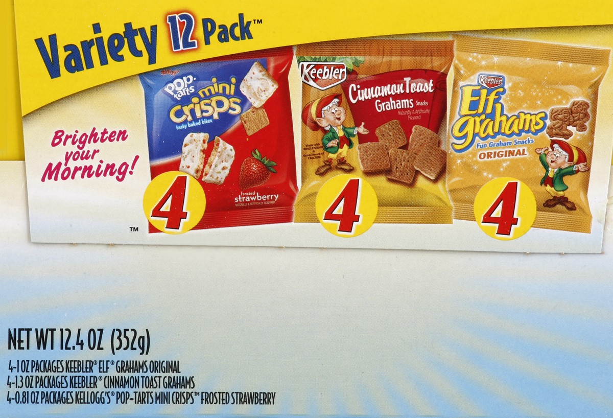 slide 4 of 6, Pop-Tarts Kellogg's Pop-Tarts Mini Crisps/Keebler Cinnamon Toast Grahams/Keebler Elf Grahams Variety, 12.4 oz