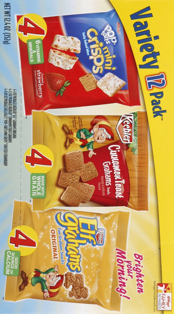 slide 6 of 6, Pop-Tarts Kellogg's Pop-Tarts Mini Crisps/Keebler Cinnamon Toast Grahams/Keebler Elf Grahams Variety, 12.4 oz