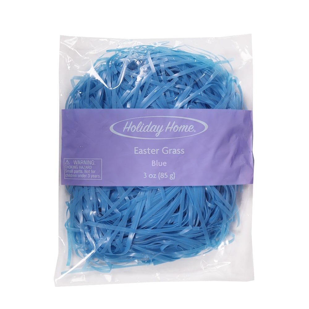 slide 1 of 1, Holiday Home Easter Grass - Blue, 3 oz