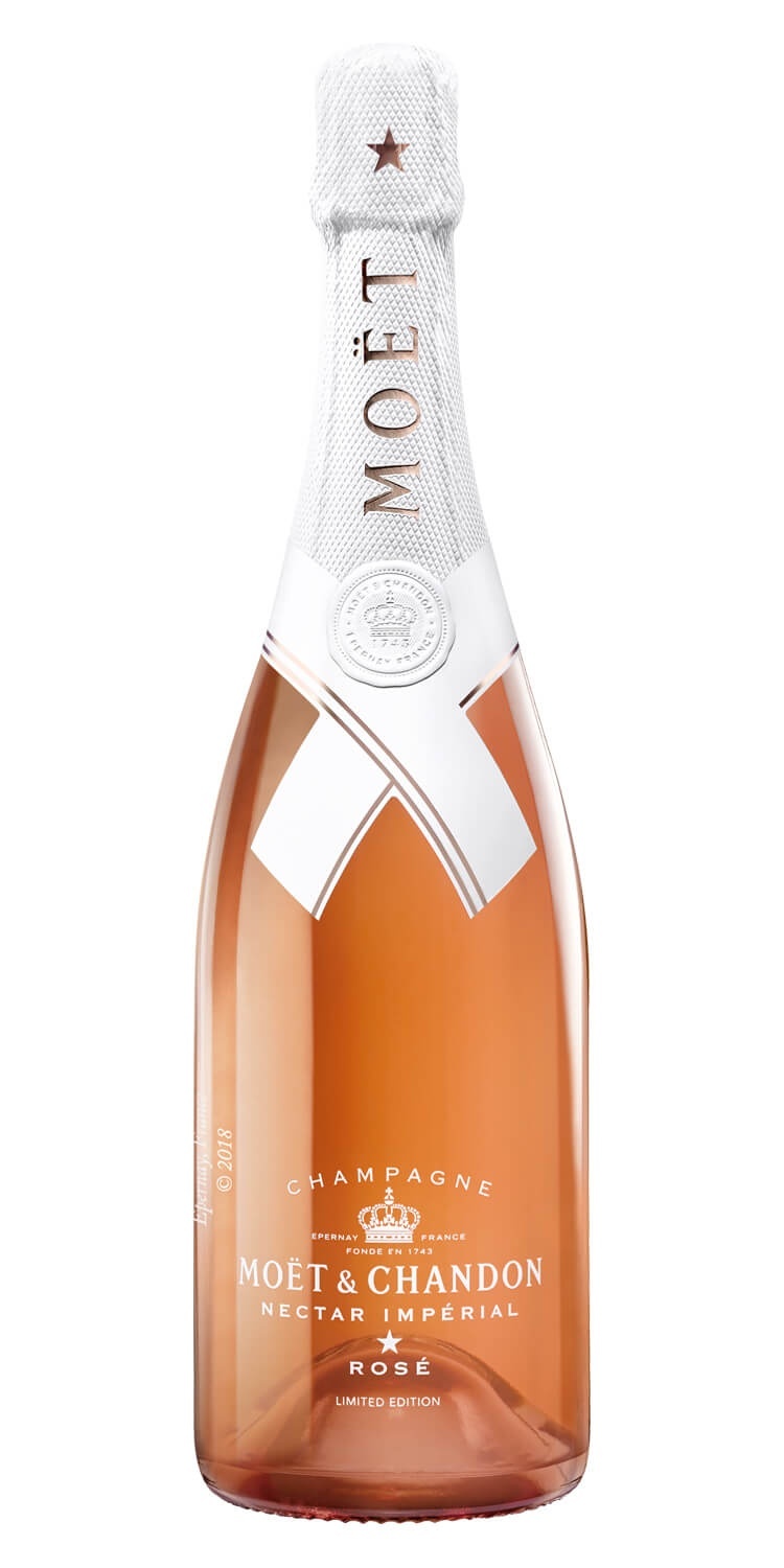 slide 1 of 1, Moët & Chandon Nectar Imperial Rose, 750 ml