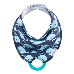 Dr. Brown's  Bandana Bib with Snap-On Teether - Whales