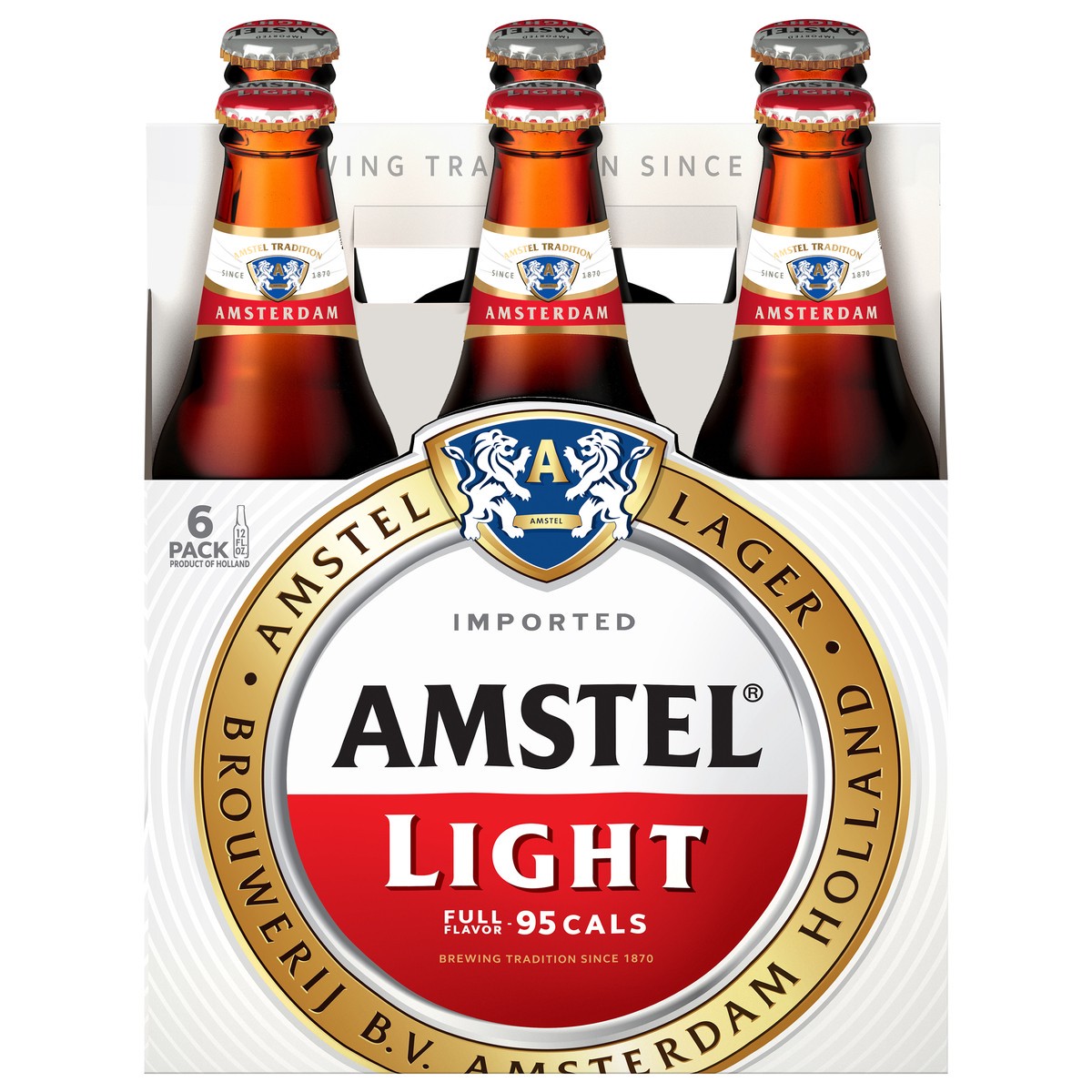 slide 1 of 10, Amstel Light Lager Beer, 6 Pack, 12 fl oz Bottles, 12 oz