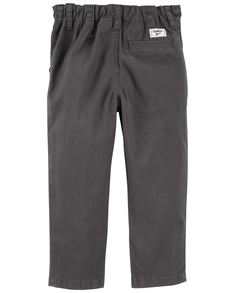 slide 2 of 3, Oshkosh Baby Skinny Fit Tapered Chino Pants Grey 24M, 1 ct