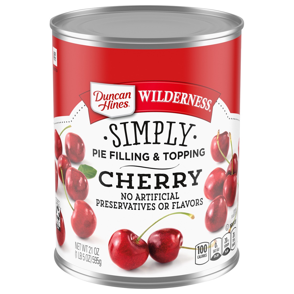 slide 1 of 5, Duncan Hines Wilderness Simply Cherry Pie Filling & Topping 21 oz, 21 oz