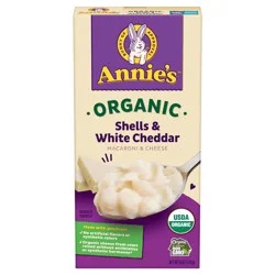 Annie's Organic Shells and White Cheddar, Made with Real Cheese, 6 oz