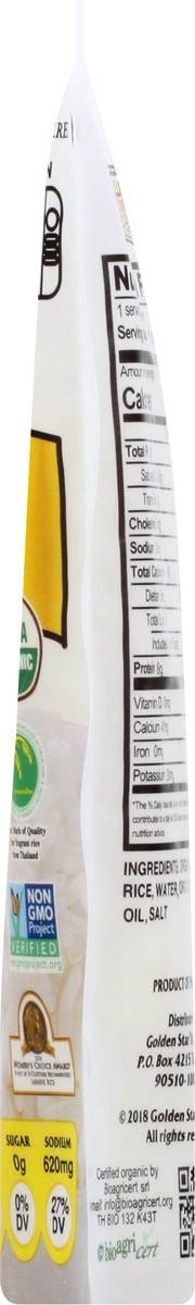 slide 7 of 9, Golden Star Ready-to-Heat Organic Thai Hom Mali Jasmine Rice- 8.5 oz, 8.5 oz