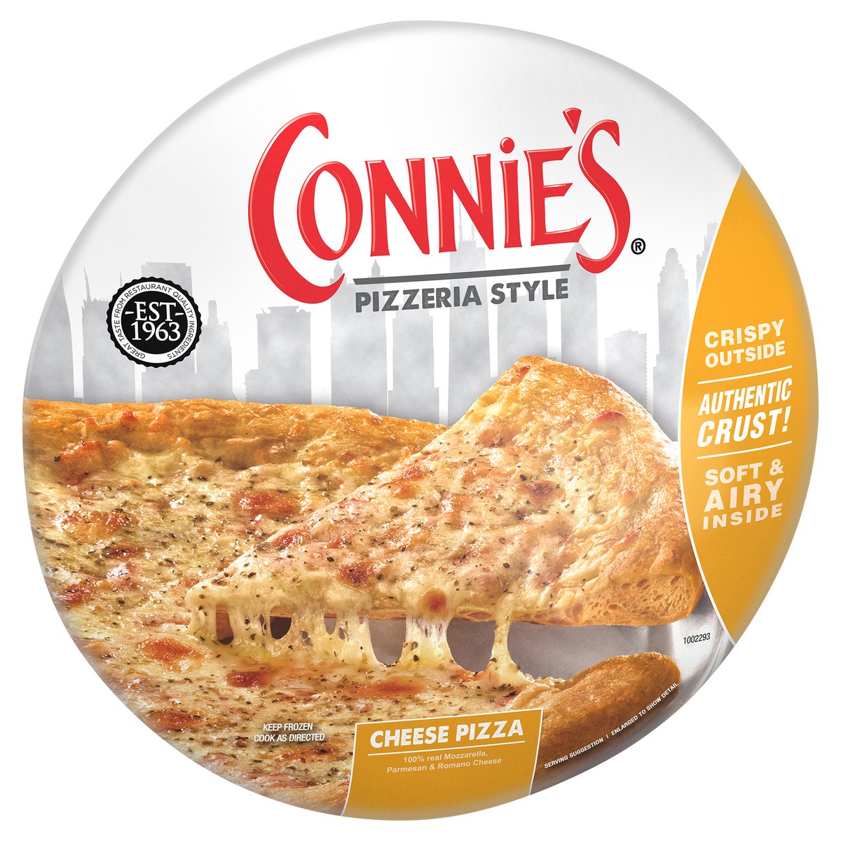 slide 3 of 12, Connie's Connies Pizzeria Style Cheese 23.7 OZ, 1 ea