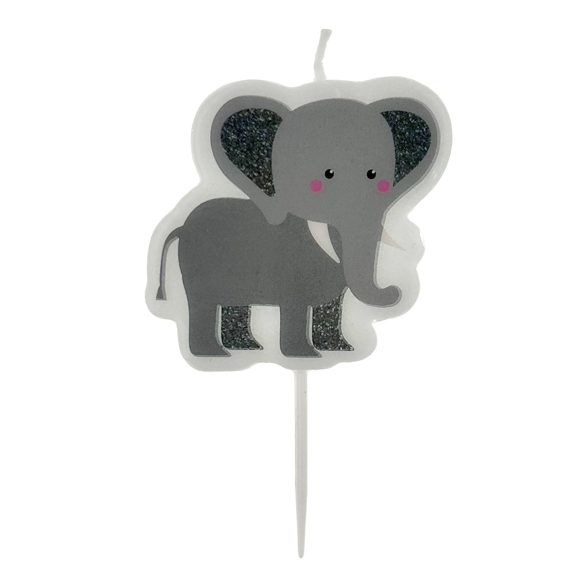 slide 2 of 7, Jungle Animals Candle Set By Celebrate It, 5 candles