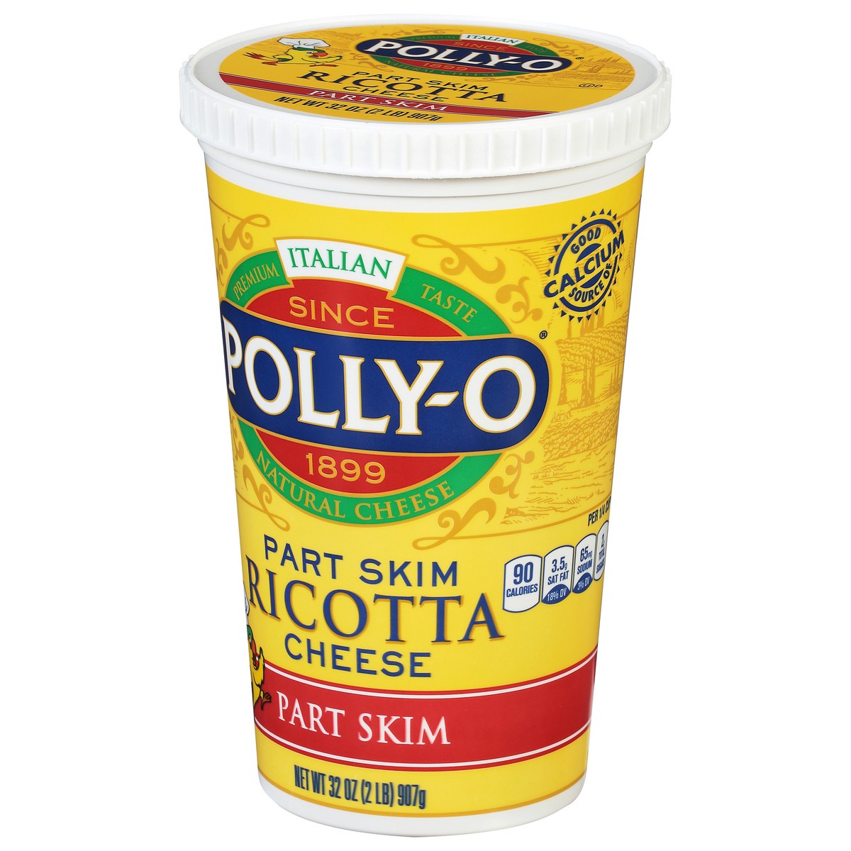 slide 6 of 11, Polly-O Cheese Part Skim Ricotta Cheese 32 oz. Tub, 32 oz