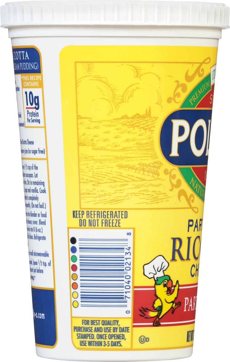 slide 8 of 11, Polly-O Cheese Part Skim Ricotta Cheese 32 oz. Tub, 32 oz