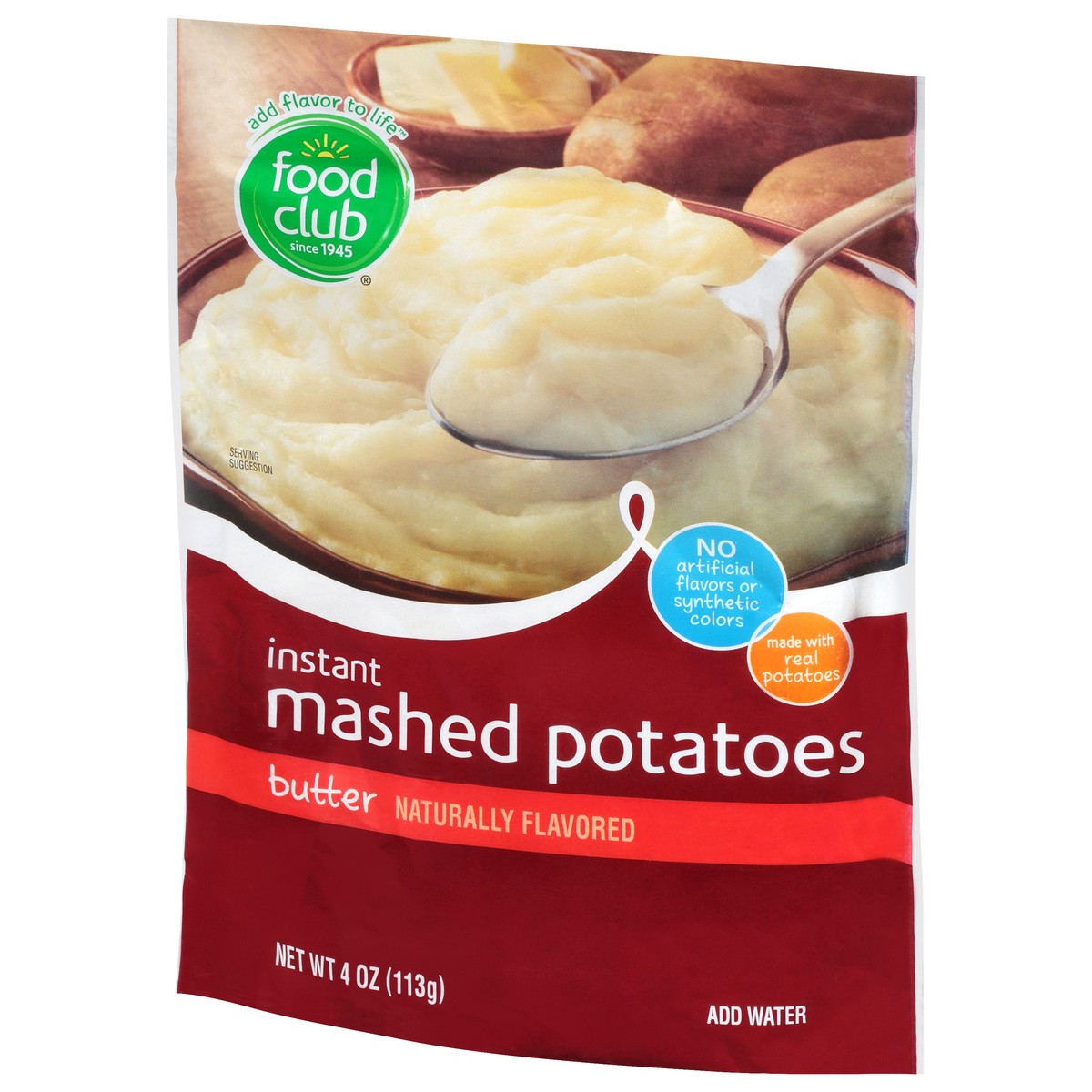 slide 3 of 10, Food Club Instant Mashed Potatoes, Butter, 4 oz