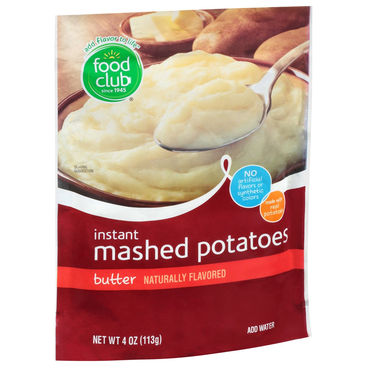 slide 2 of 10, Food Club Instant Mashed Potatoes, Butter, 4 oz