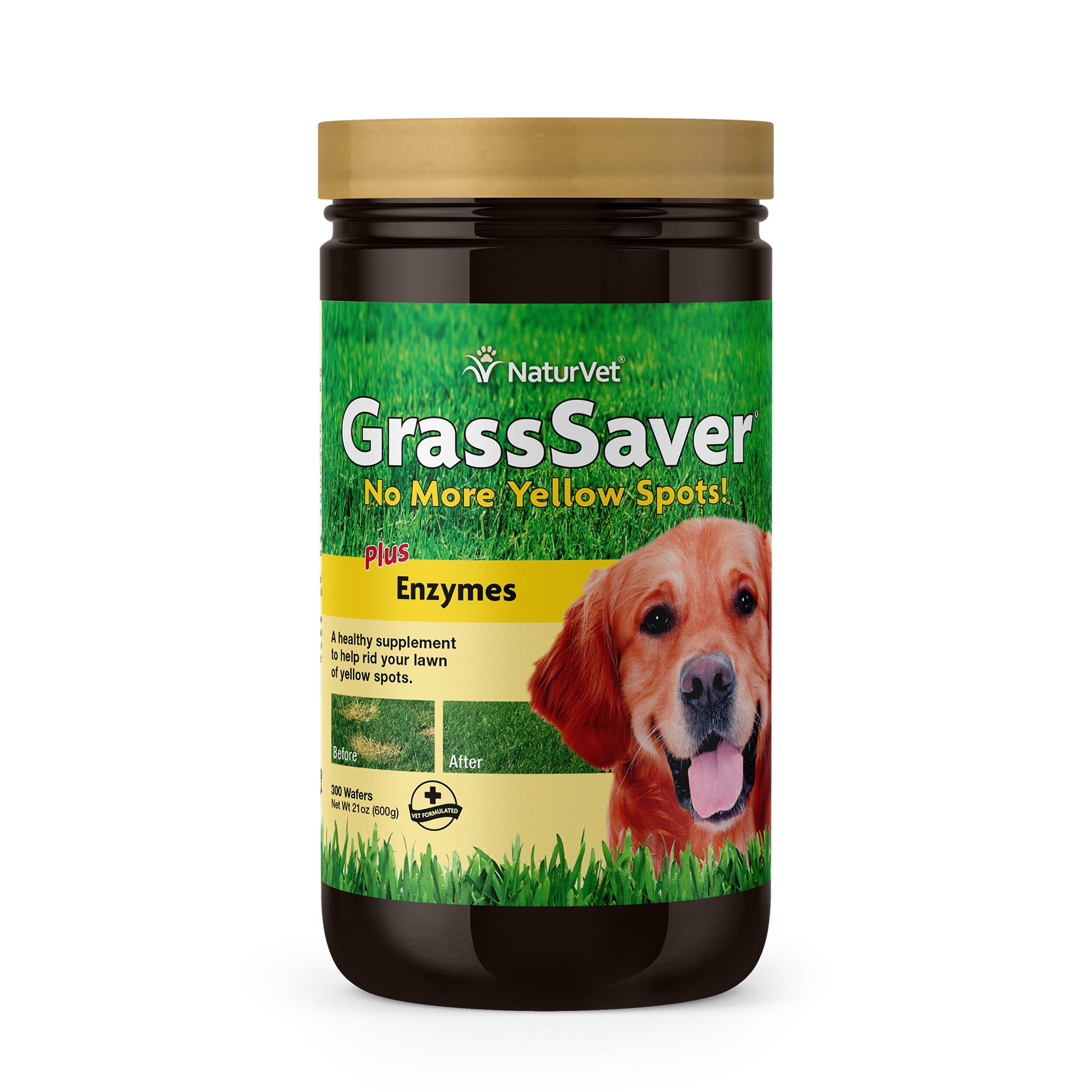 slide 1 of 1, NaturVet Grasssaver Wafers for Dogs, 300 ct