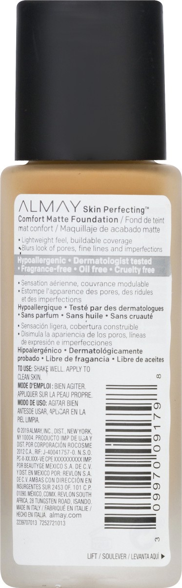 slide 9 of 12, Almay Skin Perfecting Comfort Matte Foundation, Warm Cashew, 1 oz