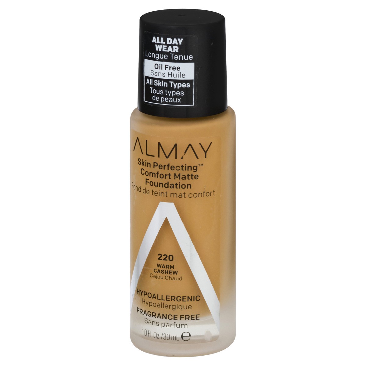 slide 10 of 12, Almay Skin Perfecting Comfort Matte Foundation, Warm Cashew, 1 oz