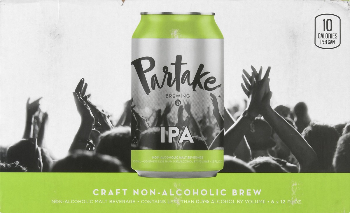 slide 5 of 9, Partake Brewing, Ipa Non-Alcoholic 6Pk, 12 oz